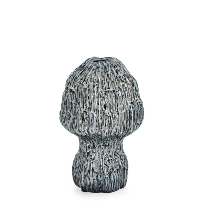 Vaza flori ceramica albastra Oprah Ø16x27h