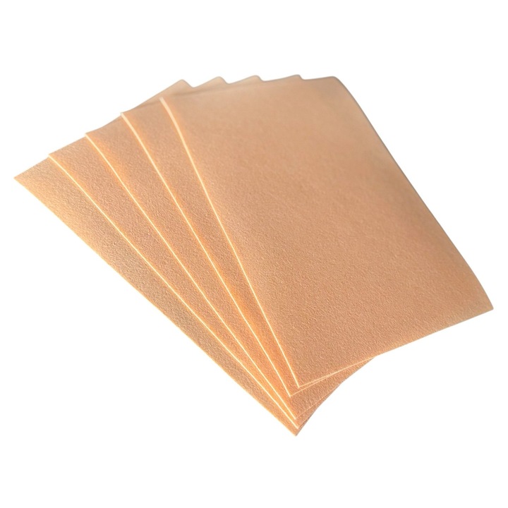 Fetru rigid 1mm, set 5 coli A4/20*30cm, crem