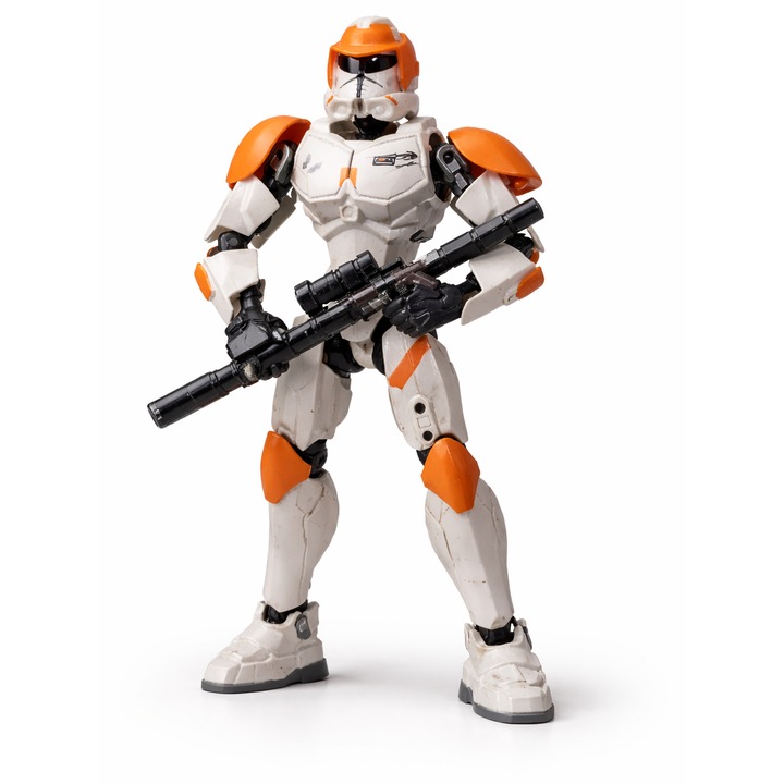 Фигура за действие Star Wars Clone Commander Cody, 2 в 1, многоцветна, 21-25 см, включва оръжие