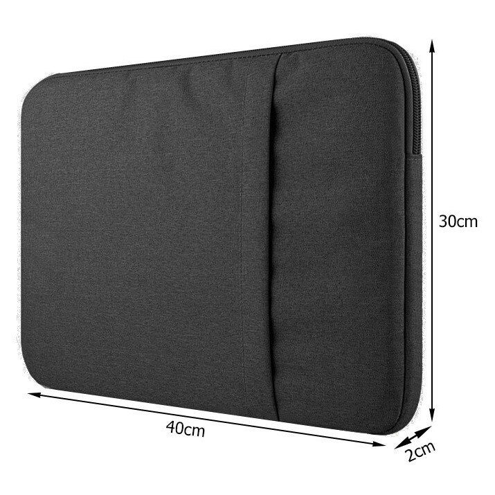 Husa Laptop 15.6 Inch, Geanta Laptop Universala Waterproof, Protectie Antisoc si Anti-Zgarieturi, Buzunar Accesorii, Neagra