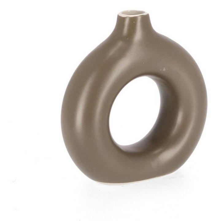 Vaza flori piatra maro Odino 18.5x6x19h