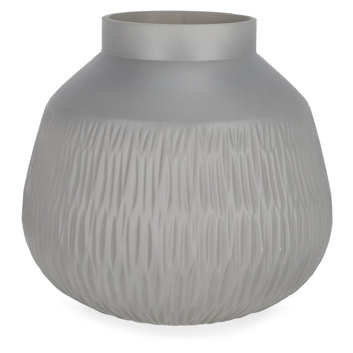 Vaza flori sticla gri Lyder Ø27x25,5h