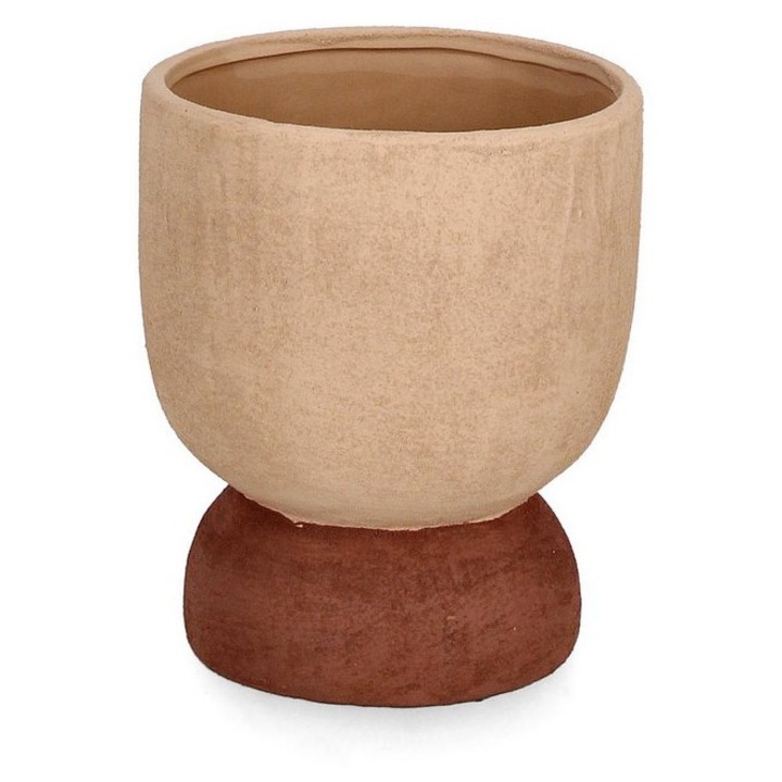 Vaza flori teracota natur maro Hector Ø14x17h