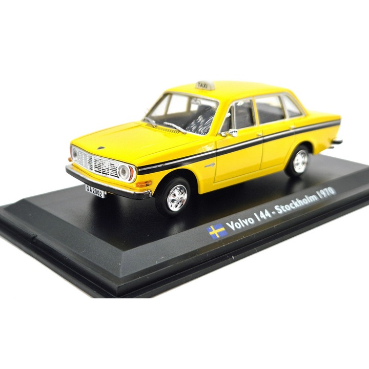 Volvo 144 (1970) - Stockholm taxi - Edicola - 1:43