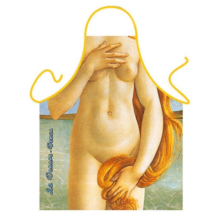 Sort bucatarie si gratar, Itati, cu imprimeu Venus de Botticelli