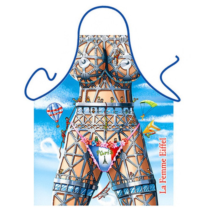 Sort de damă Itati cu Turnul Eiffel, imprimare de înaltă calitate, lavabil la 50°C, dimensiuni variate