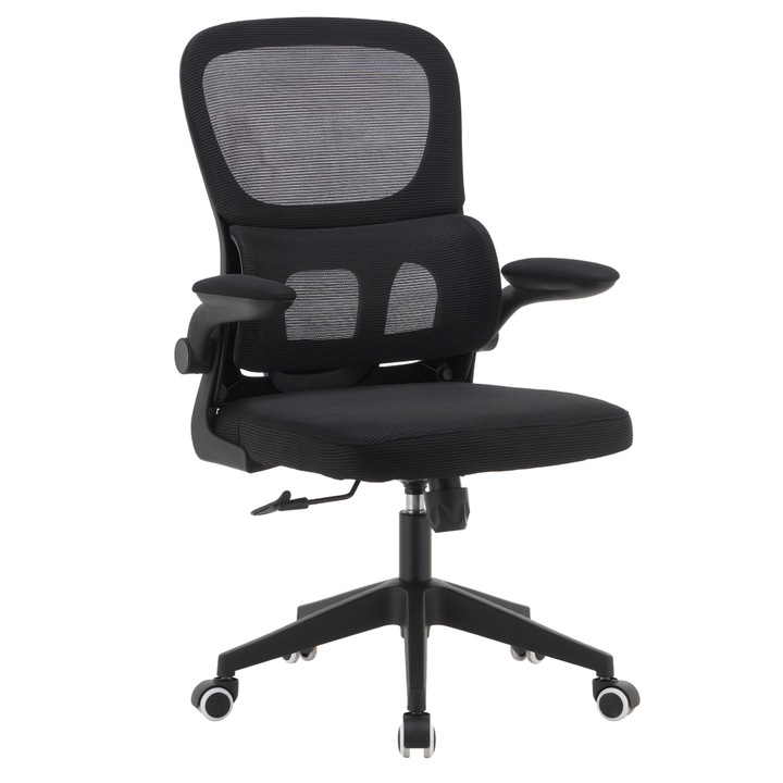 Irodai szék Decorer Rakin, textil és fekete háló, 63x60x100-108 cm