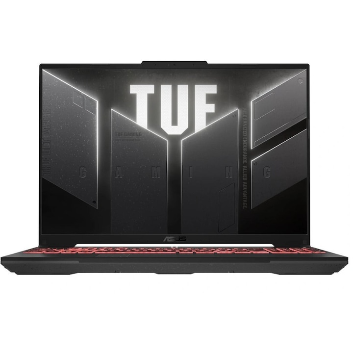 Laptop ASUS TUF Gaming A16, 16" WUXGA, AMD Ryzen™ 7 7445HS pana la 4.7 GHz, 16 GB RAM DDR5 5600, 512 GB SSD, NVIDIA® GeForce® RTX 4050 6 GB, Free Dos, Mecha Gray 512 GB