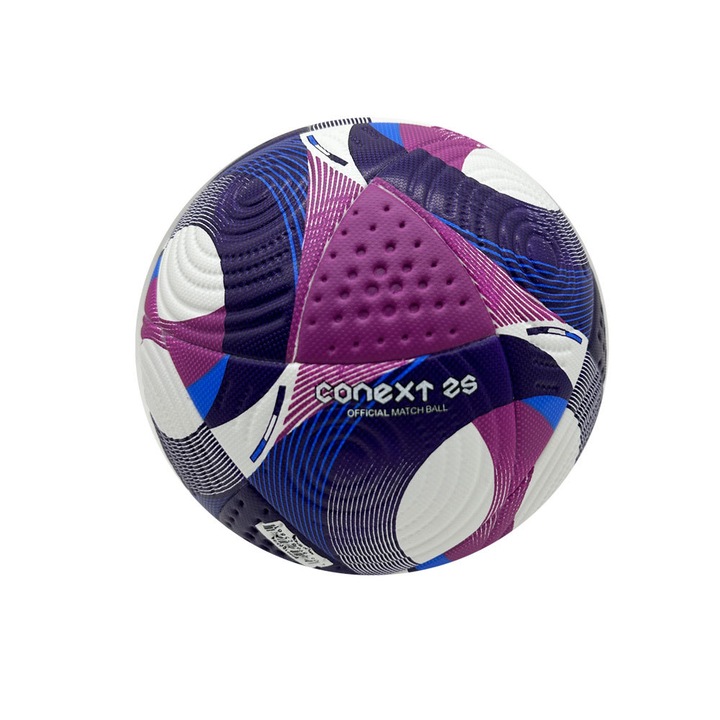 Minge fotbal, 2024 Paris Olympics, dimensiune 5, violet si albastru