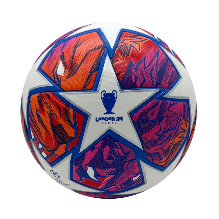 Minge fotbal 2023 Champions League, rosie si roz, dimensiune 5