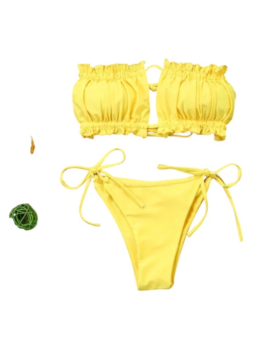 Női fürdőruha "Azure Muse", sárga, M INT méret, kétrészes