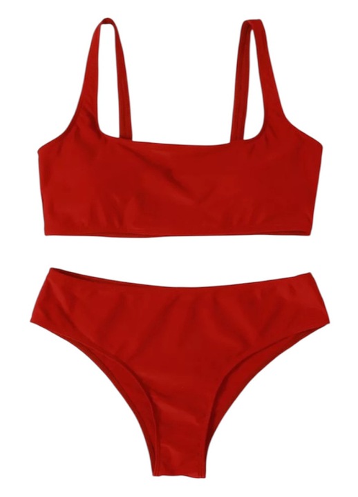 Női kétrészes fürdőruha Azure Muse, piros, M nemzetközi méret