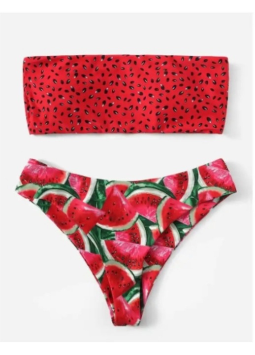 Női kétrészes fürdőruha, fekete, M INTL méret