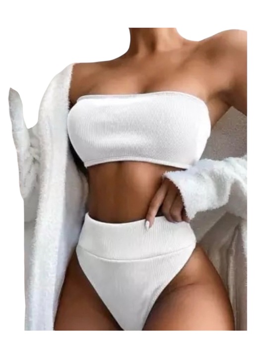 Női kétrészes fürdőruha, Azure Muse, fehér, M-es méret INTL