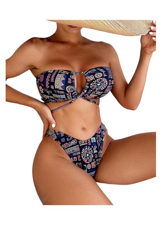 Női kétrészes fürdőruha, többszínű, Siaj a la brega, M INT méret