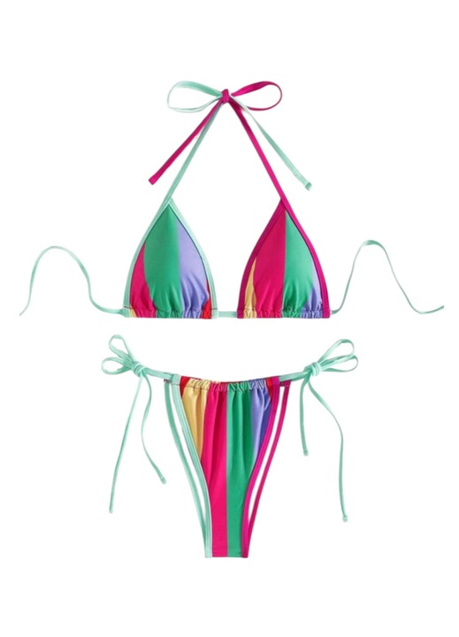 Női kétrészes fürdőruha, többszínű, M INTL méret