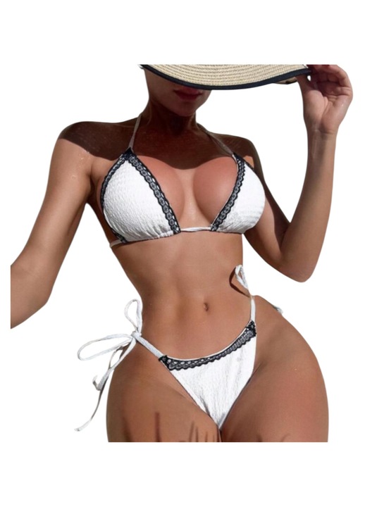 Női kétrészes fürdőruha Azure Muse, fehér, M INTL