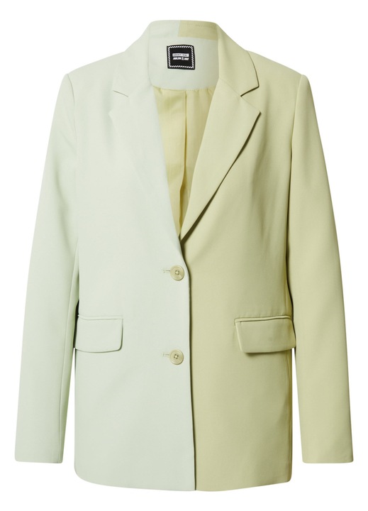 Blazer dama Nadine verde pastel color-block, Verde pastel