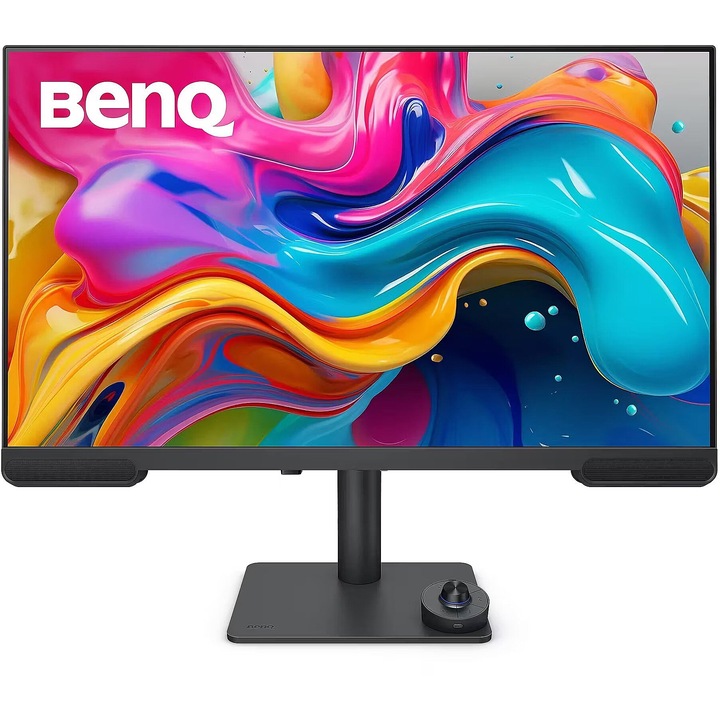 Монитор 32"BenQ Creative Pro PV3200U, LED, IPS, 3840x2160, 3 x HDMI 2.0, 3 x USB 3.2 Downstream, 1 x USB Type-C Downstream, 1 x USB Type-C Upstream с DisplayPort функция (захранващ), Вградени високоговорители 2 x 2W + 5W