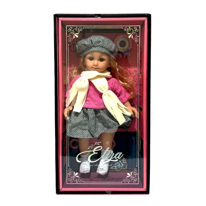 Кукла Eliza, С шапка и шал, Подаръчна кутия, 3+ години