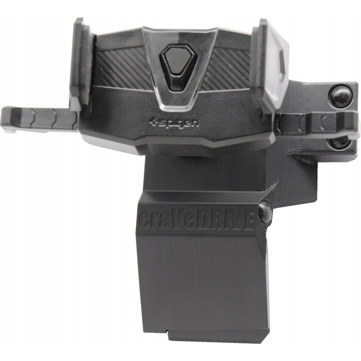 Suport telefon automat, CraVeDRIVE, Compatibil cu Toyota Corolla XII E21, Suzuki Swace, Negru, Montaj intre ceasuri si ecran 8''