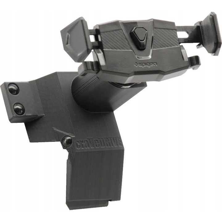 Suport telefon auto CraVeDRIVE, reglaj 360, negru, pentru ecran 8''