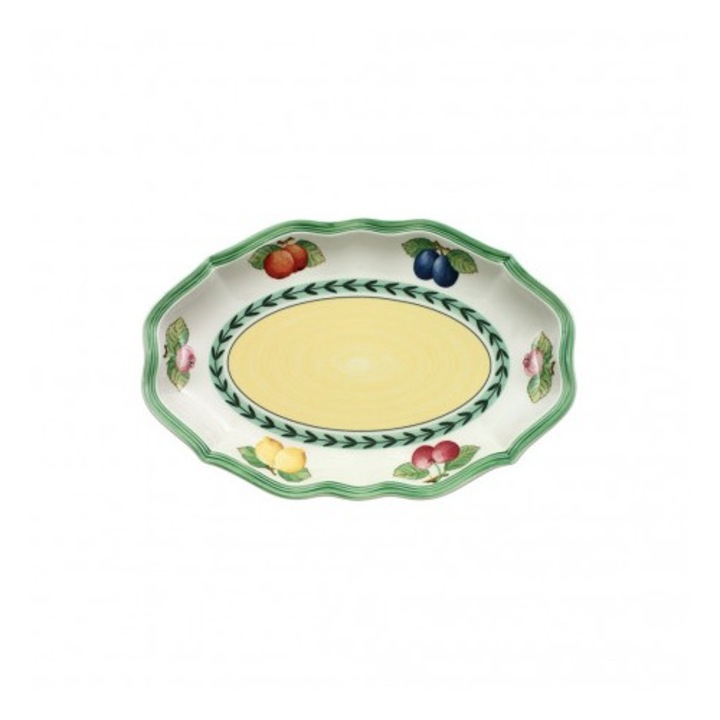Platou oval 24 cm, Villeroy Boch, portelan, multicolor, 23.9x16.2x2.7cm
