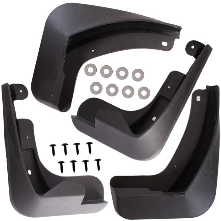 Комплект 4 калобрана M MODECAR за PEUGEOT 508 II Седан 2018-2023, черен цвят, TPE материал