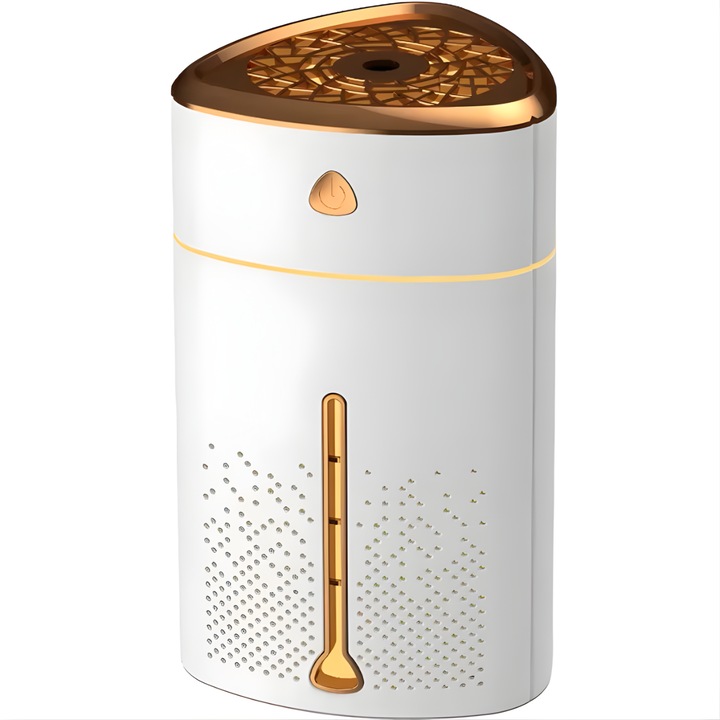 Овлажнител за въздух IZMAEL AE-39222, ултразвуков, бял/златист, 1л, 21x12см