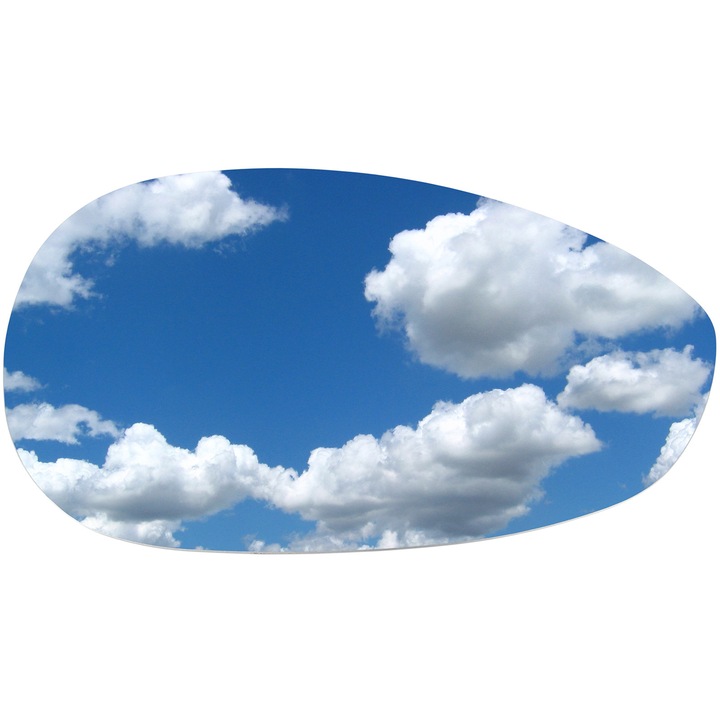 Oglinda auto M MODECAR, dreapta, incalzita, alba, pentru Fiat 500, Grande Punto, Linea, Punto Evo, set nou