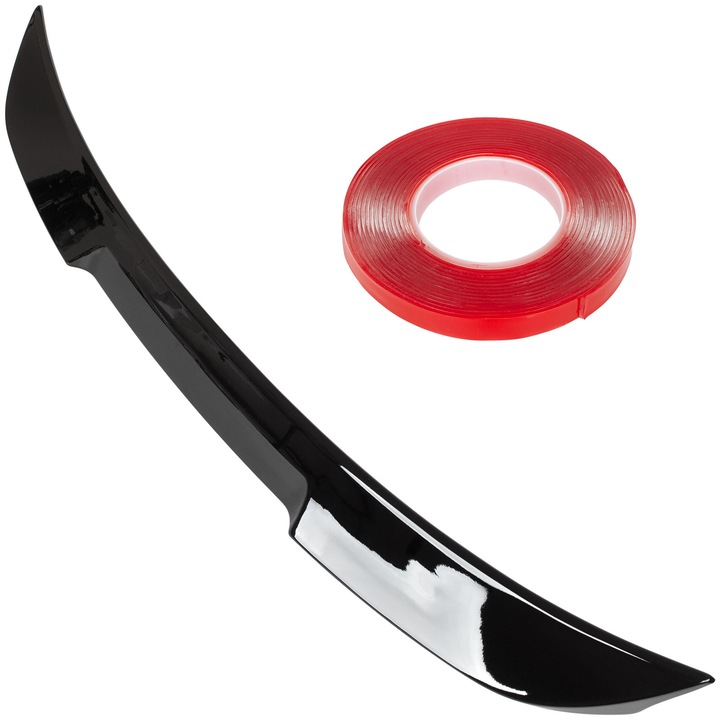 Spoiler tylny BMW 5 E60 2004-2010, GLOSSY BLACK, material ABS, set montaj inclus