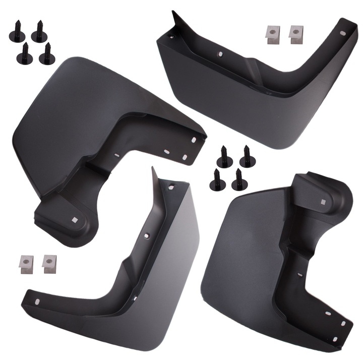 Комплект от 4 калобрана M MODECAR за Dacia Duster II, 2018-2023, черен, TPE материал