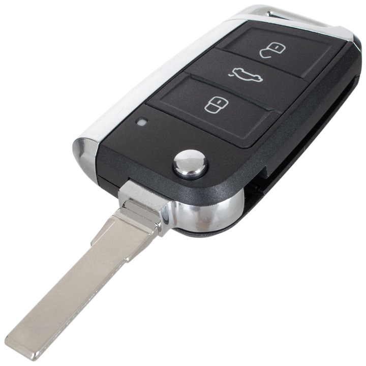 Távirányító ház M MODECAR, 3 gombos, VW Golf VII, Polo V VI, Tiguan II, Touran II, Skoda Fabia III, Octavia III, Superb III, Seat Ibiza V, Leon III