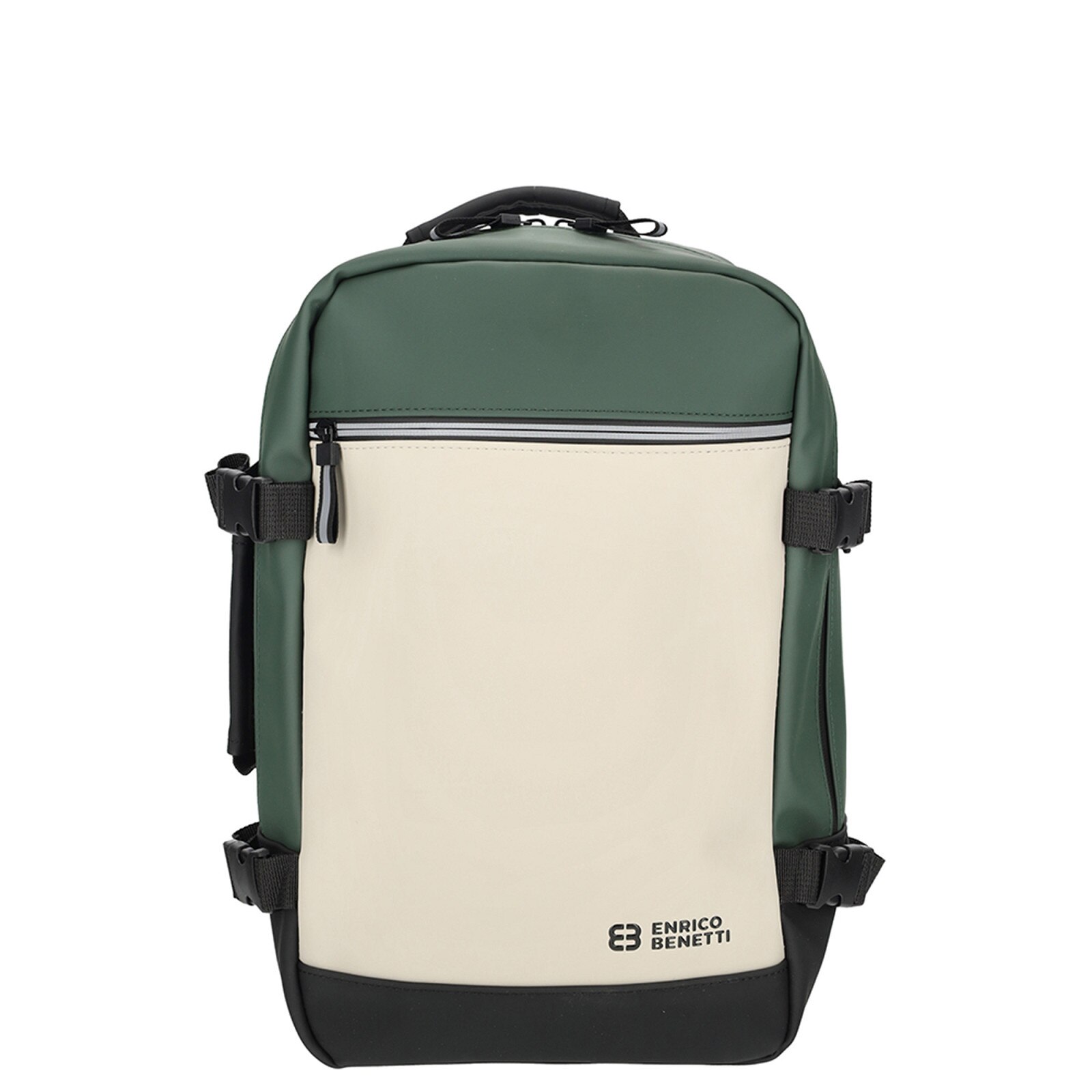 Rucsac laptop Enrico Benetti Bergen, hidrofug, 15 inch, 25x20x40cm, bej-verde