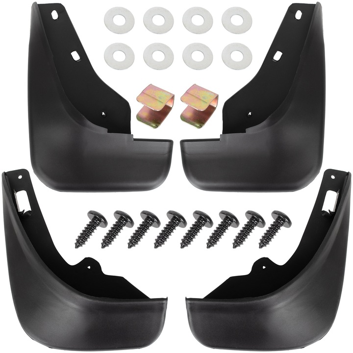 Set 4 aparatori noroi M MODECAR pentru Ford Focus Mk2 2004-2011 hatchback, nou, specific pentru model.