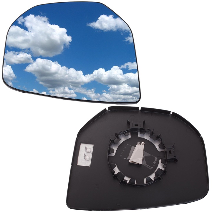 Огледало за кола M MODECAR, дясно, отопляемо, асферично, бяло, за Citroen Berlingo и Peugeot Partner, 2008-2018