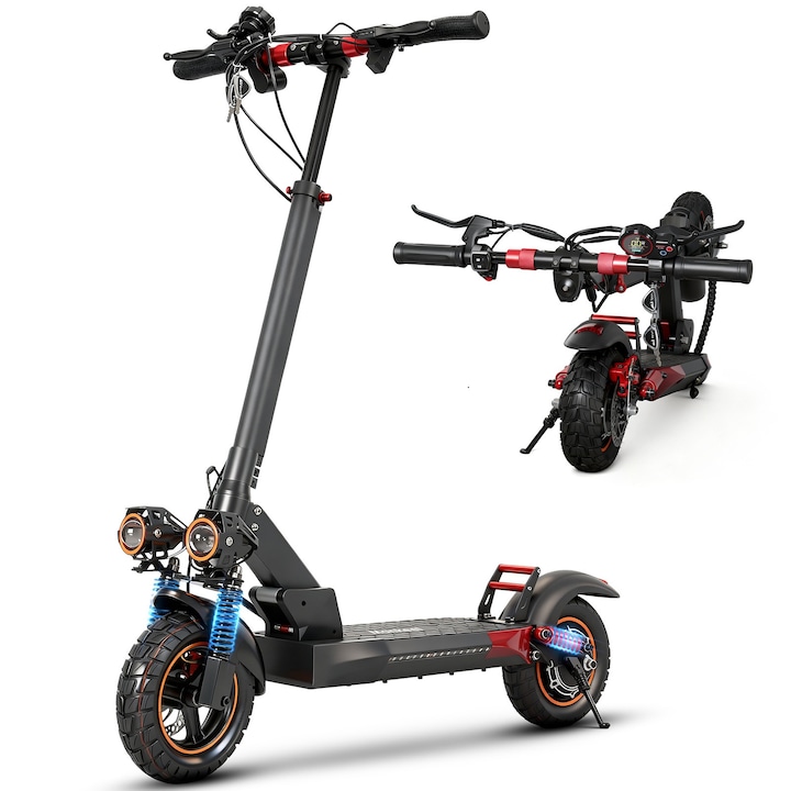 Trotineta electrica Manke MX14, Suspensie fata si spate, Roti 10", viteza maxima de 45 km/h, 30-55 km, motor max800 W, 48V 15.6 Ah, pneu umplut cu aer