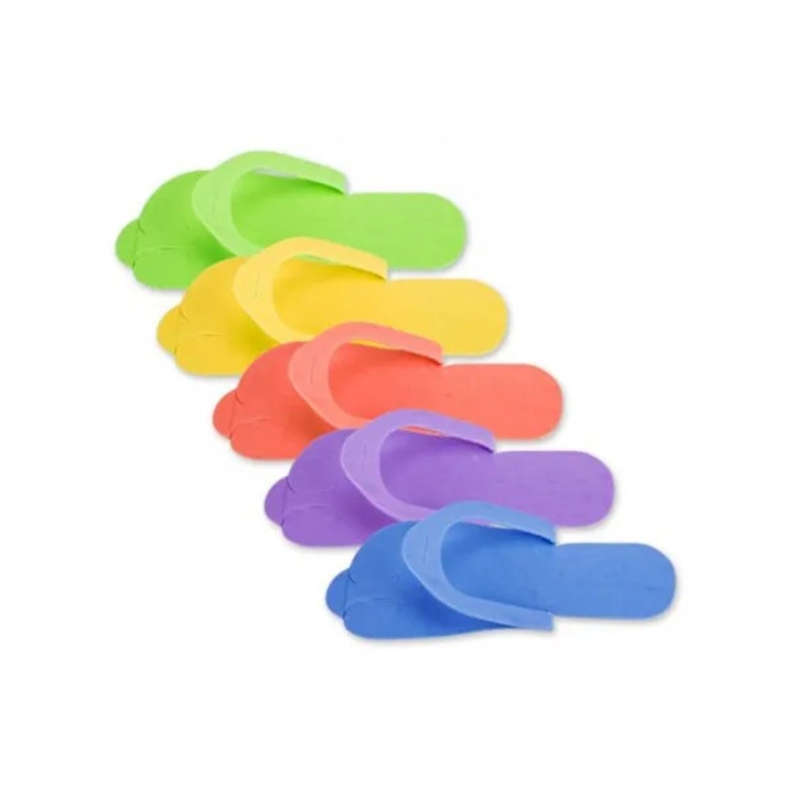 Papuci interdeget, Golden Protect, set 12 perechi, etilen-vinil, universali, 10.5x28cm, multicolor