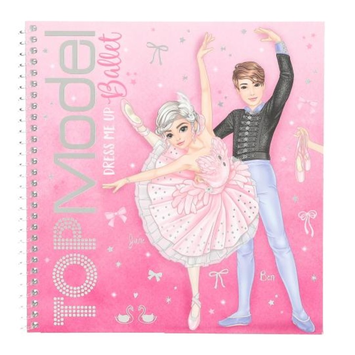 Книжка със стикери TOPMODEL, облечи ме BALLET, многоцветен