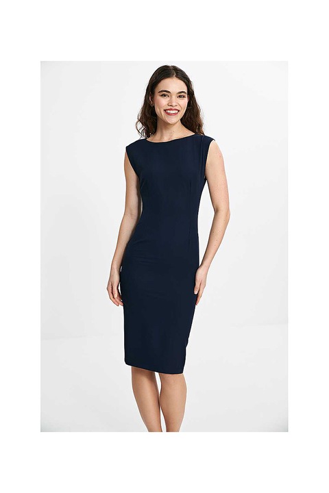 Дамска рокля, Nife, Nora, полиестер, син, 42 EU