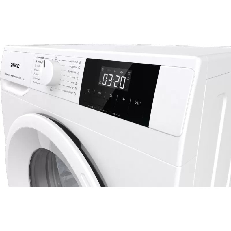 Masina de spalat rufe Gorenje WNGPI61SBS, AllergyCare, Intarziere pornire, Inverter, 6 Kg, 1000 rpm, Clasa B, Alba