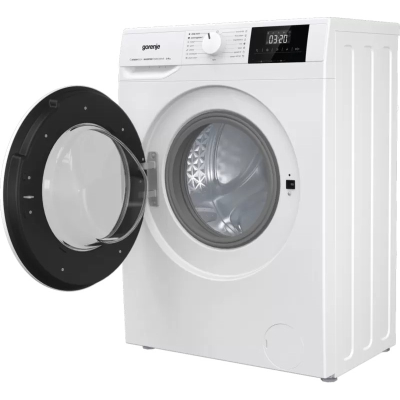 Masina de spalat rufe Gorenje WNGPI61SBS, AllergyCare, Intarziere pornire, Inverter, 6 Kg, 1000 rpm, Clasa B, Alba