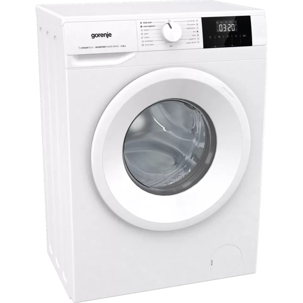 Masina de spalat rufe Gorenje WNGPI61SBS, AllergyCare, Intarziere pornire, Inverter, 6 Kg, 1000 rpm, Clasa B, Alba