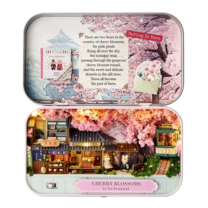 Модел микро театър „Направи си сам“, Feooe, CUTE ROOM, дърво, звук, 16x15см