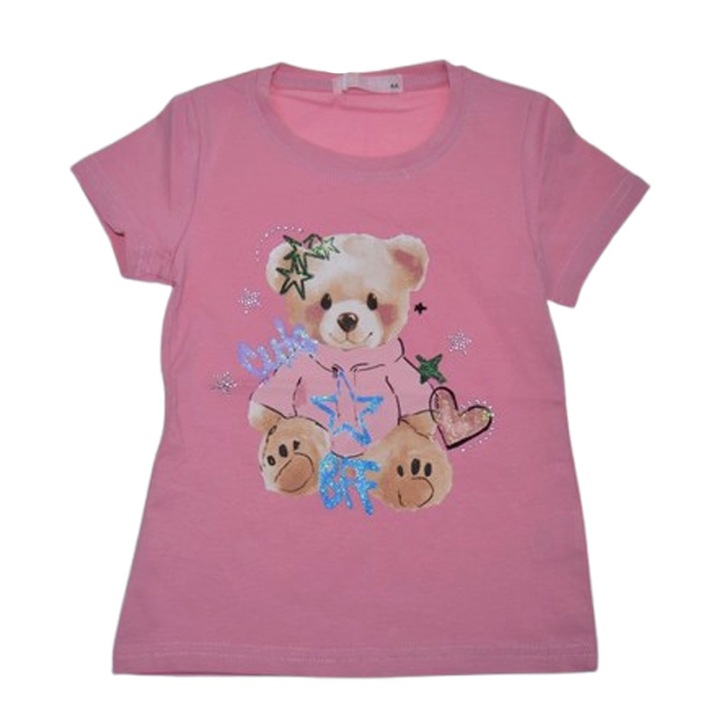 Happy House WB3597R, rózsaszín, pamut, alkalmi lány póló 126817