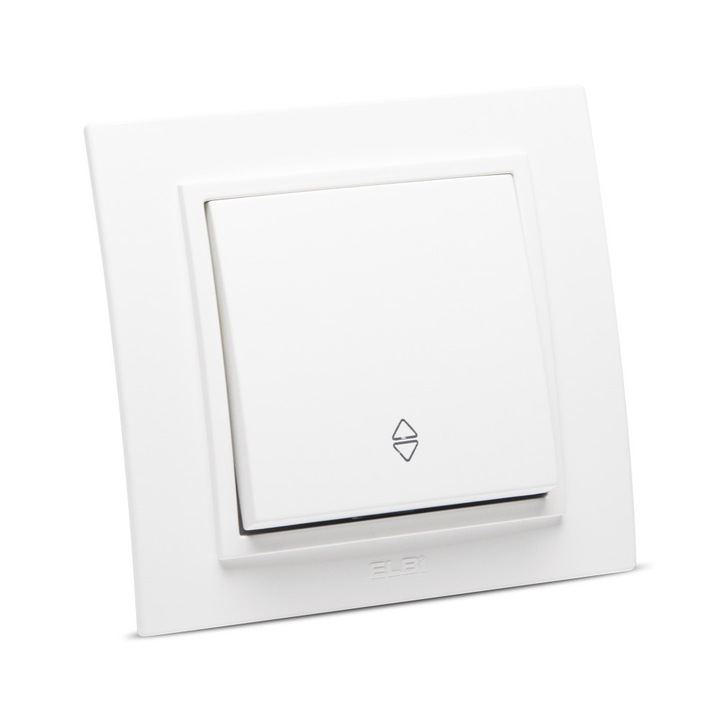 Kapcsoló, ELBI, Műanyag, Fehér, Csillárkapcsoló, 1 Modul