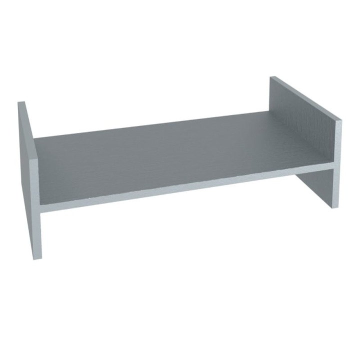 Profil liniar din aluminiu RENODRAIN, podea ventilata, suport pentru jgheab cu cablu RenoDrain S, Renoplast