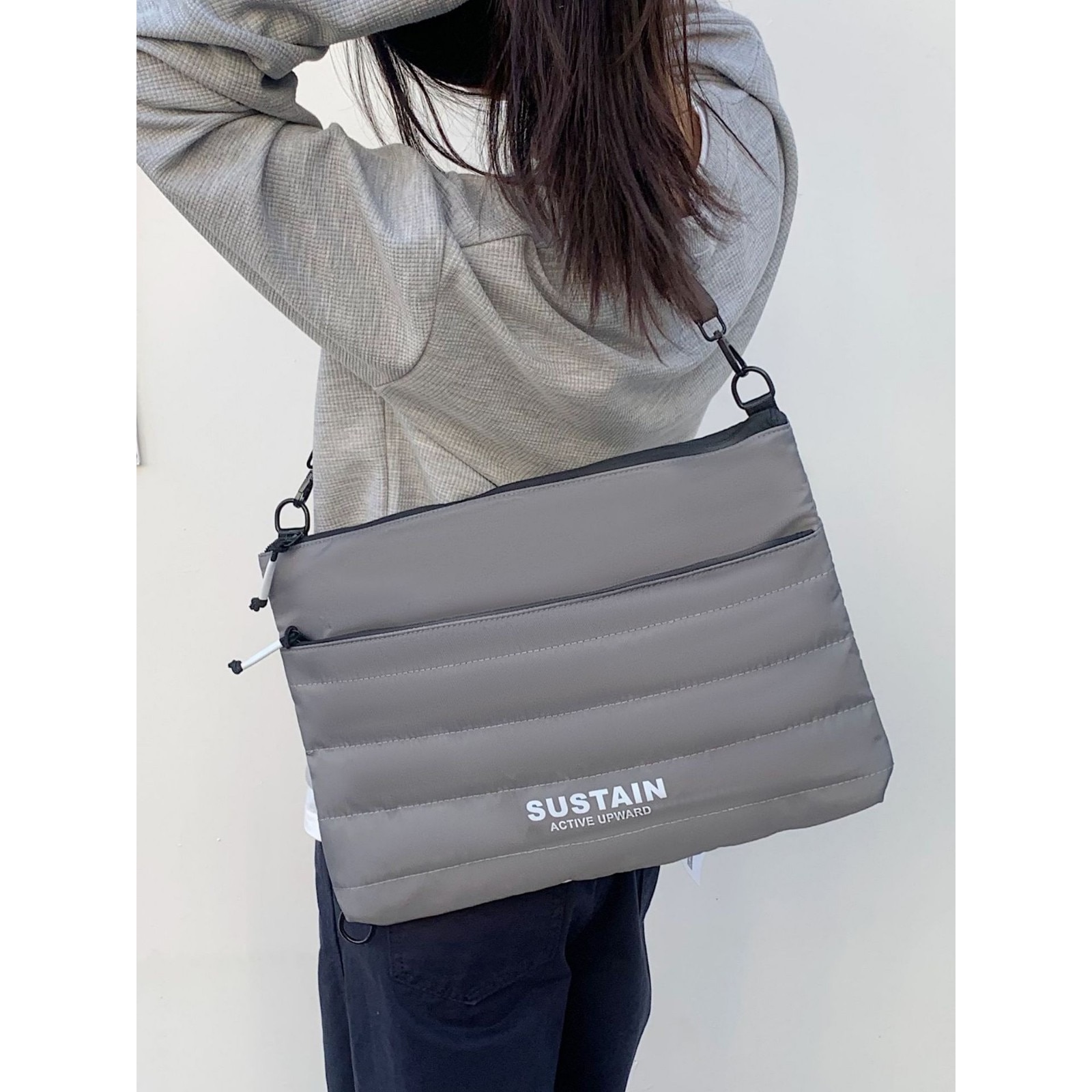 Geanta laptop portabila, oein®, 13'', 14'', 15'', 16'' inch, pentru notebook, ultrabook, impermeabila, compatibila Macbook Pro, Air, Gri