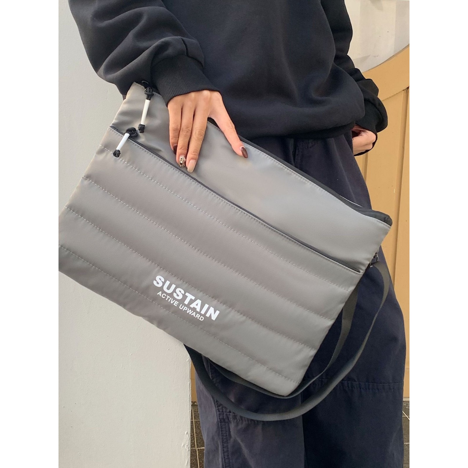 Geanta laptop portabila, oein®, 13'', 14'', 15'', 16'' inch, pentru notebook, ultrabook, impermeabila, compatibila Macbook Pro, Air, Gri