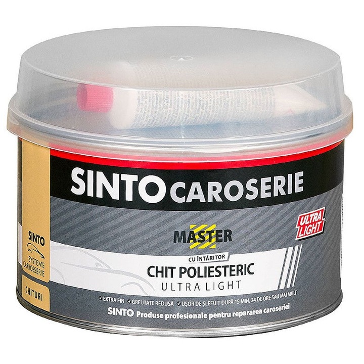 Chit de umplere Sinto Caroserie poliesteric 1000 ml, alb